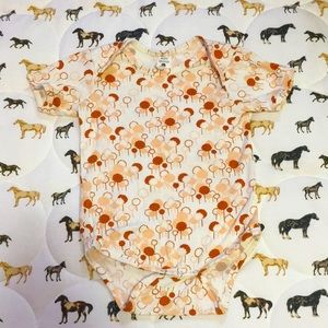 Kate Quinn orange trees modal short sleeve bodysuit